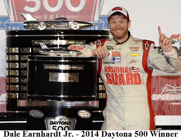Dale Earnhardt Jr. 2014 Daytona 500 winner